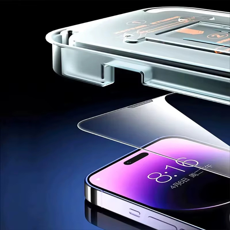 3er-Set Staubfreies 8K Glas Schutzfolie für Xiaomi Redmi Note und Poco Modelle, Transparent - Bild 4
