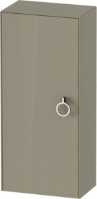 Duravit Halbhochschrank White Tulip in Steingrau Hochglanz mit Glastüren, B/T/H: 40 x 24 x 88 cm - Bild 1