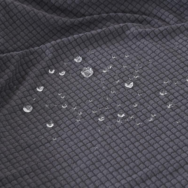 BRHUIXUE Wasserdichter Sofa-Sitzkissenbezug aus Jacquard-Polyester, elastisch und waschbar, Lichtgrau, Größe S - Bild 4