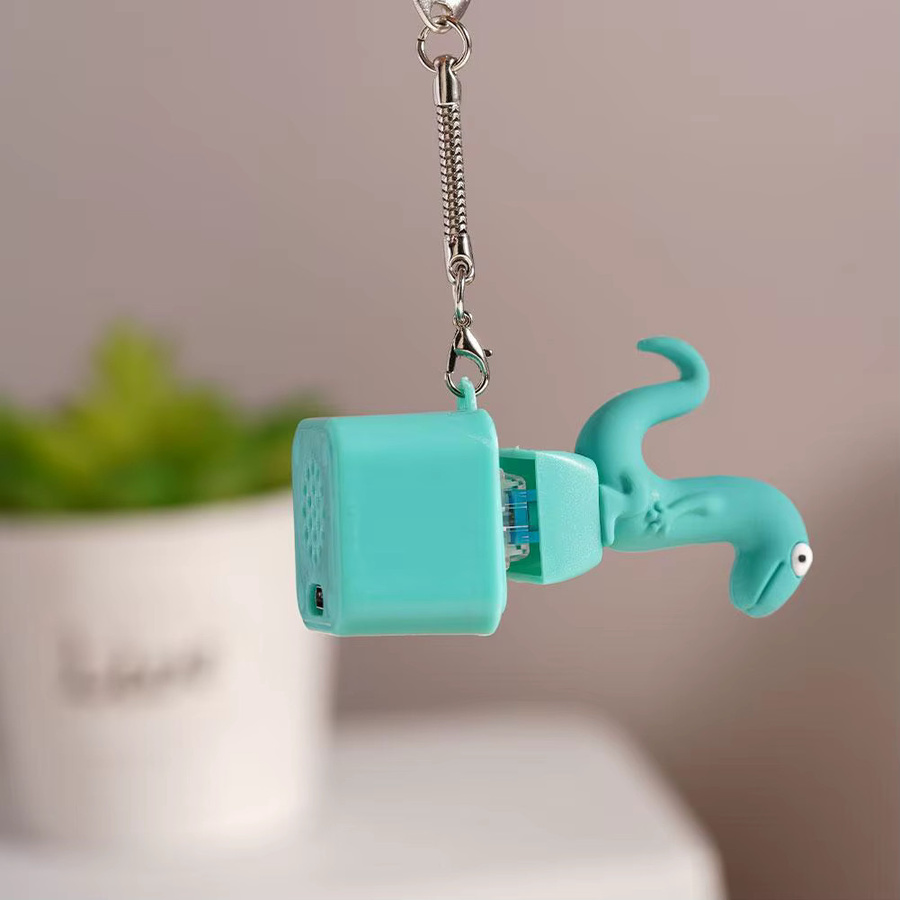 Schlüsselanhänger Eidechsen- und Schlangenform, leuchtend, Unisex - Bild 1