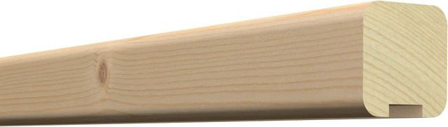 Kordo Handlauf aus Fichte in Claro, oval, Farbe Beige/Braun, Länge: 2 m - Bild 1
