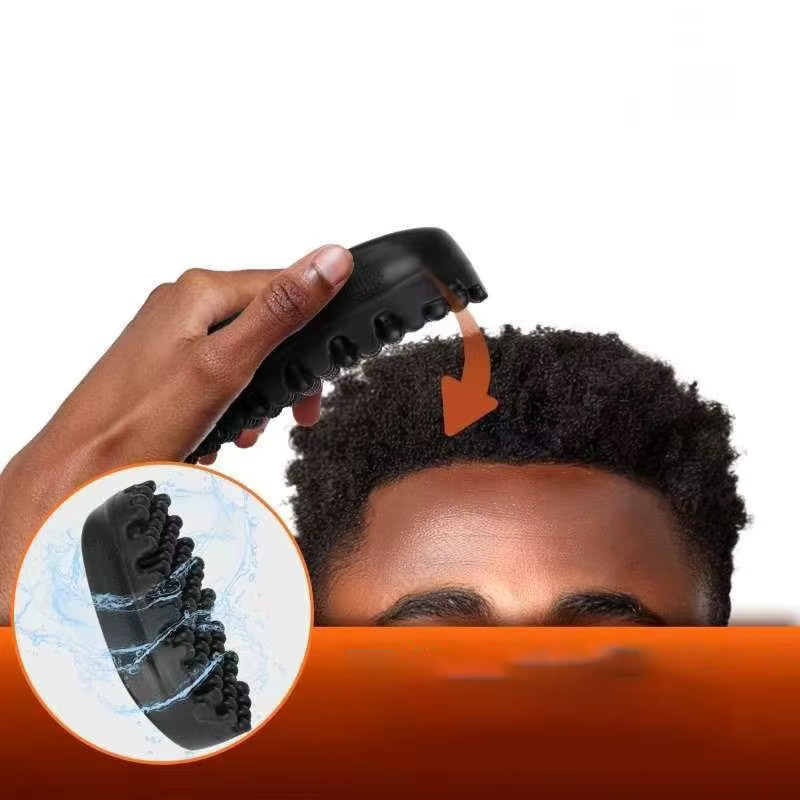 Silikon-Haarbürste für lockiges Haar, Schwarz, Unisex - Bild 6