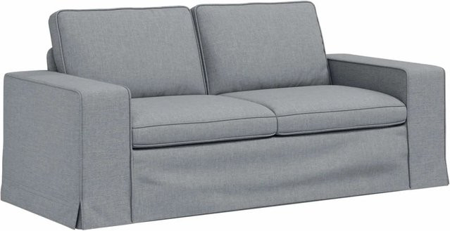 vidaXL Sofa Hellgrau mit Stoffbezug und Metallrahmen B/T/H: 182 x 80 x 82 cm - Bild 1