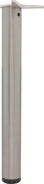 Camar Tischfuß Zylindrisch in Edelstahl-Effekt Silber, Durchmesser: 8 cm, Höhe: 70 cm - Bild 1