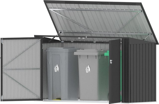 Tepro Universalbox Store aus verzinktem Stahlblech in Anthrazit, B/T/H: 232,5 x 132 x 104,5 cm - Bild 1
