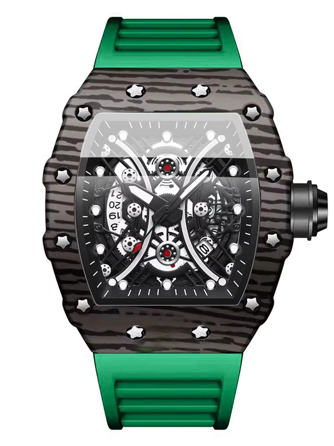 BINBOND Armbanduhr Quarz, Silikon, Schwarz, Herren - Bild 7