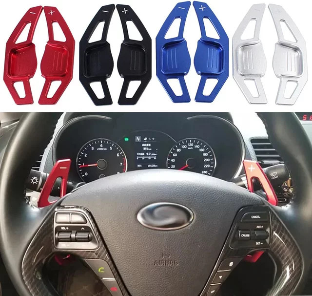 Cherk Paddle Shift DSG Aufkleber für KIA K3 Cerato Forte Koup SX und Ceed Pro GT SW in Rot - Bild 1
