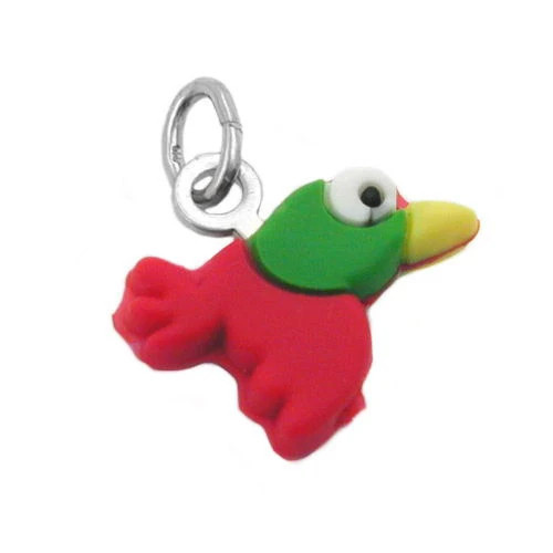 Vogel's Anhänger Vogel bunt, 925 Silber, Unisex - Bild 1