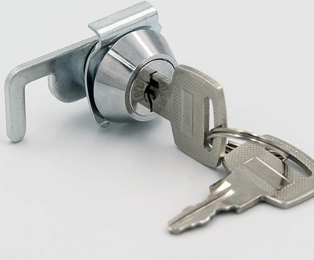 Yiran Furniture Mini-Nockenschloss aus Metall mit Schnellclip für Geldkassetten in Grau und Silber - Bild 1