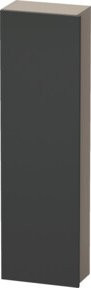 Duravit Hochschrank DuraStyle in Graphit Matt mit Tür links, B: 40 cm, T: 24 cm, H: 140 cm - Bild 1