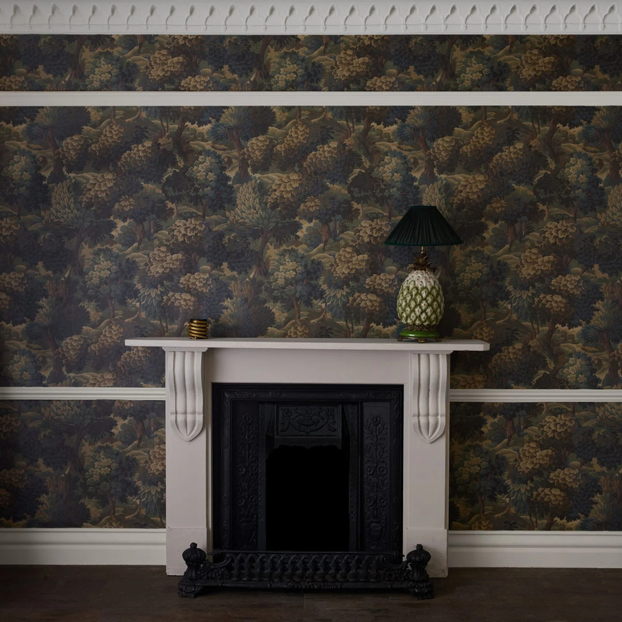 House of Hackney Tapete Nemor Floral in Bronze und Multicolour, Vlies-Tapete mit Naturmotiv - Bild 1