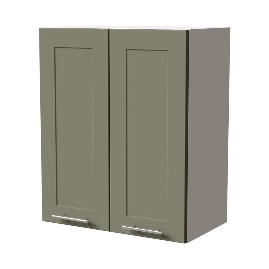 Feldmann-Wohnen Hängeschrank Oslo Küchenschrank mit Soft-Close-Türen in Weiß und Reed Green Matt, B/T/H: 60 x 32,5 x 72 cm - Bild 2