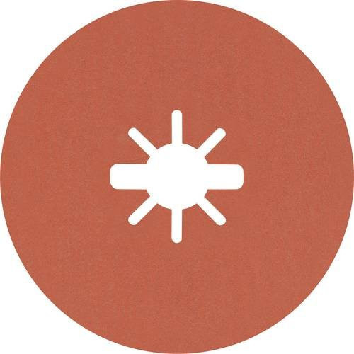 Bosch Ceramic Flap Disc Fiberscheibe Rot Durchmesser: 115 mm Körnung: 60, 5er Pack - Bild 1