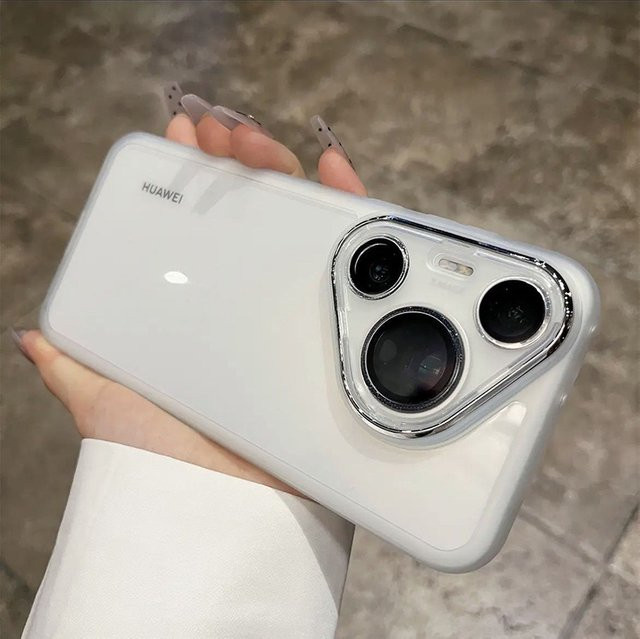 Silikon Schutzhülle für Huawei Pura 70, Pura 70 Pro, Pura 80 Pro und Pura 80 Ultra in Weiß - Bild 1