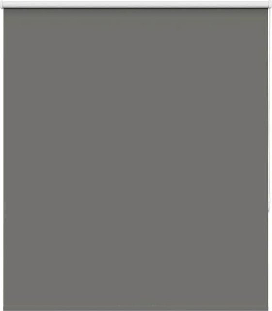 vidaXL Verdunkelungsrollo Grau aus Polyester, B: 120 cm, H: 130 cm - Bild 1