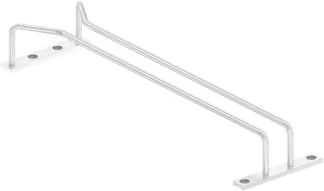 FeNau Gläserhalter aus Edelstahl in Silber, B/T/H: 38,0 x 14,0 x 18,0 cm - Bild 1