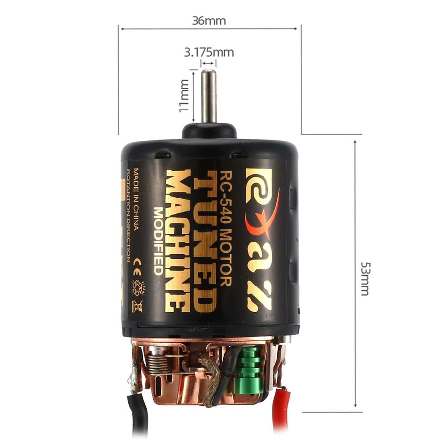 YSIDO 540 Combo Bürstenmotor, ESC, für 1/10 Off-Road Rock Crawler RC Auto - Bild 3