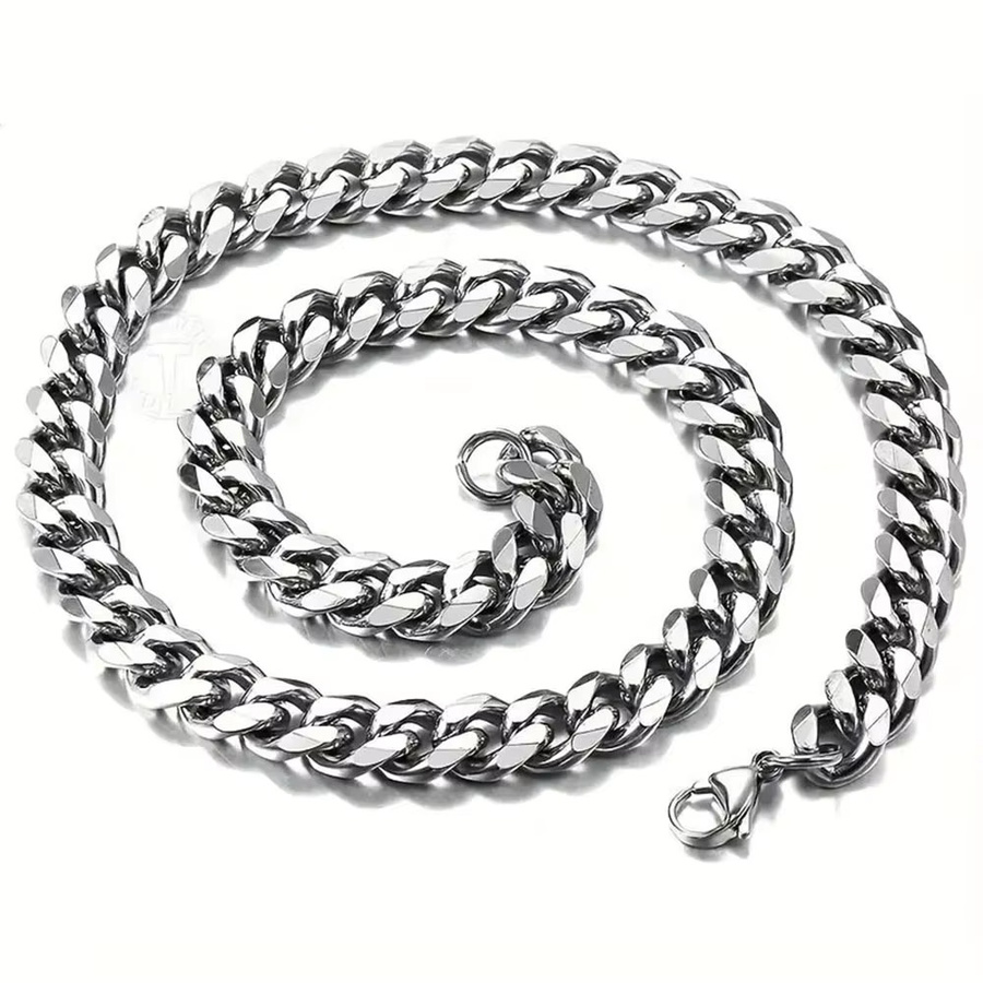 Halskette Edelstahl, Silber, Unisex - Bild 4