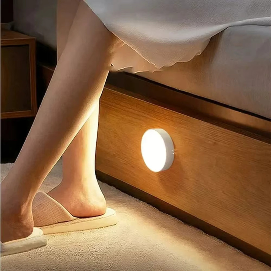 NEWBIRTH LED Nachtlicht mit Bewegungssensor, weiß, USB-aufladbare kabellose Schrankbeleuchtung für Küche, Treppenhaus und Garderobe - Bild 3