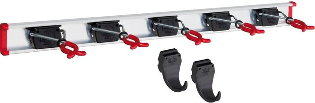 Bruns Gerätehalter Set mit 5 Haltern, 2 Haken und 1 Schiene, Breite: 75 cm - Bild 1