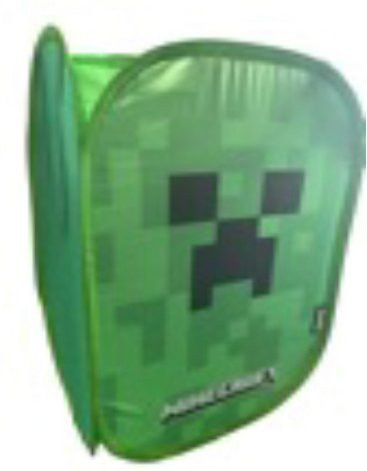Phoenix Minecraft Wäschebox aus Stoff in Grün, faltbar mit 2 Henkeln, B/T/H: 35 x 35 x 55 cm - Bild 3