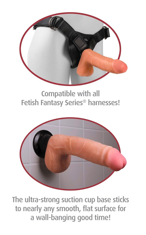 Pipedream Real Feel Deluxe No. 1 Realistischer Vibrator in Schwarz, Beige oder Pink, Länge: 21 cm - Bild 3
