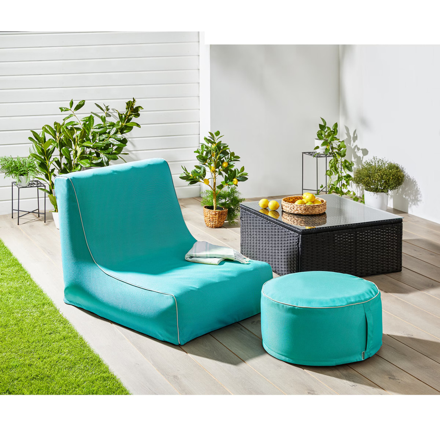Aufblasbares Outdoor-Sofa von viva domo in Blau und Türkis - Bild 2