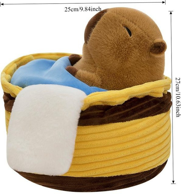 Linyi toy Capybara Plüschtier, Kuscheltier, Braun, ab 14 Jahren - Bild 1