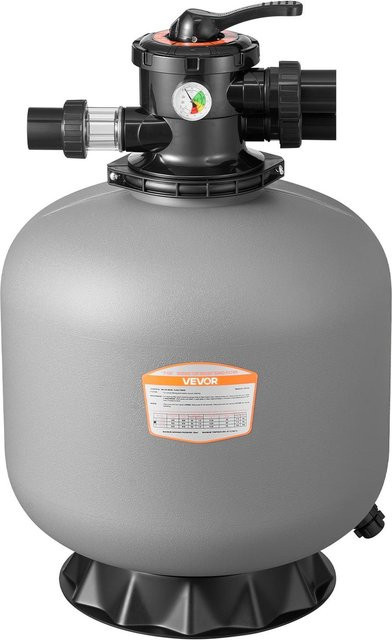 Sandfiltersystem Buying Solutions MB für oberirdische Schwimmbecken in Grau mit 7-Wege-Mehrwegeventil und 189,3 LPM Filterleistung, Durchmesser: 508 mm - Bild 1