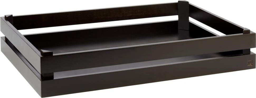 APS SUPERBOX Holzbox aus Akazienholz in Schwarz, B/T/H: 55,5 x 35 x 10,5 cm - Bild 1