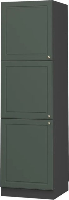 Vicco Herdbauschrank Fame-Line in Landhausoptik, Farbe Dunkelgrün Grün und Anthrazit, B/T/H: 60 x 61,13 x 206 cm - Bild 1