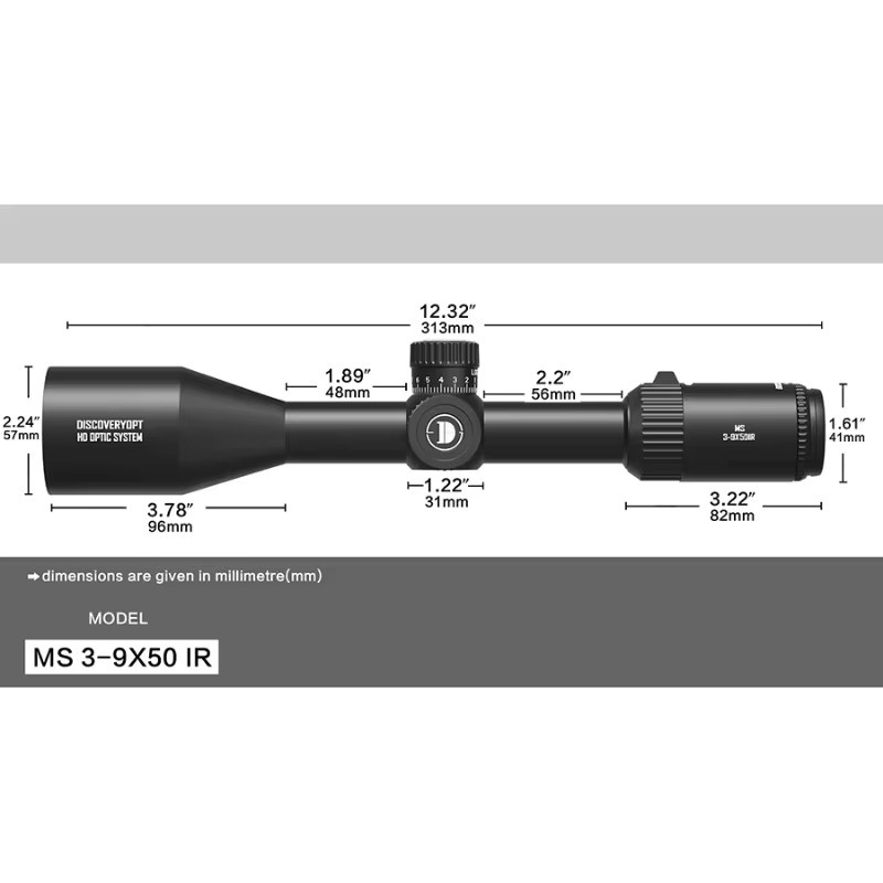 Discoverer MS 3-9X50IR Digitales Kabel-Rückmonokular in Schwarz - Bild 2