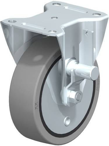 Blickle Bockrolle B-GEV 160K-TB-SG aus Stahl in Silber, Rad-Durchmesser: 160 mm, Tragfähigkeit: 450 kg - Bild 1