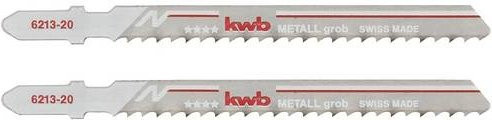 Kwb Stichsägeblätter Bi-Metall für Metall und Kunststoff, 2 Stück, Silber - Bild 1