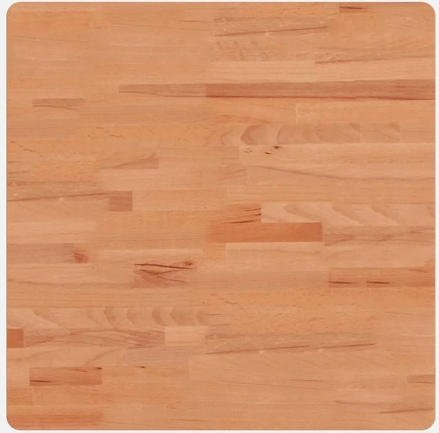 vidaXL Tischplatte aus Massivholz Buche, quadratisch, braun, B/T/H: 60 x 60 x 4 cm - Bild 1