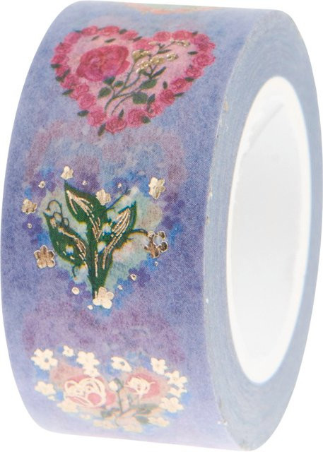 Rico Design Paper Poetry Washi Tape Herzen in Lila und Multicolour - Bild 1