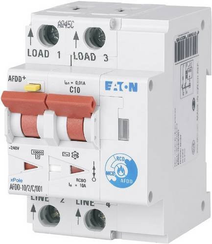 Eaton Brandschutzschalter RCBO 2-polig 10A 0,03A 230 V/AC Weiß - Bild 1
