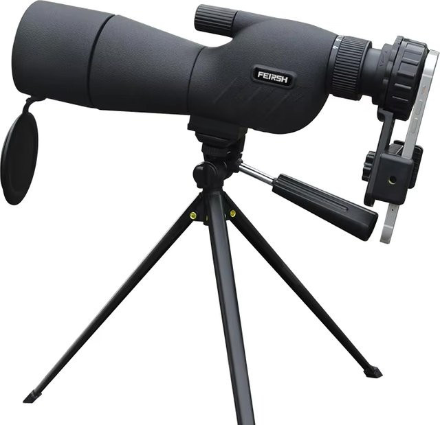 LOERSTON Spektiv mit 25-75x60 Zoom, Monokular mit Bak4 Prisma, wasserdicht, Farbe: Schwarz - Bild 1