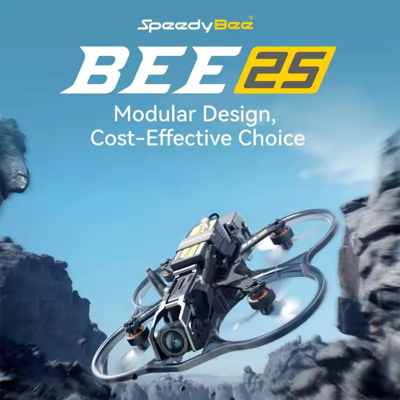 SpeedyBee Bee25 2,5 Zoll HD FPV Cinewhoop Drone ELRS 2,4G TBS Version in Schwarz - Bild 2