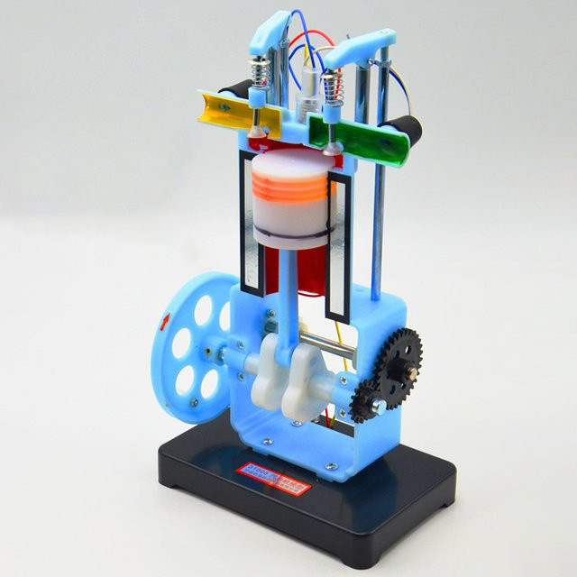 ZJMZYM Modell des Innenverbrennungsmotors des Benzinmotors, pädagogisches Modellspielzeugbausatz, Grundstruktur des Dieselmotormodells - Bild 1