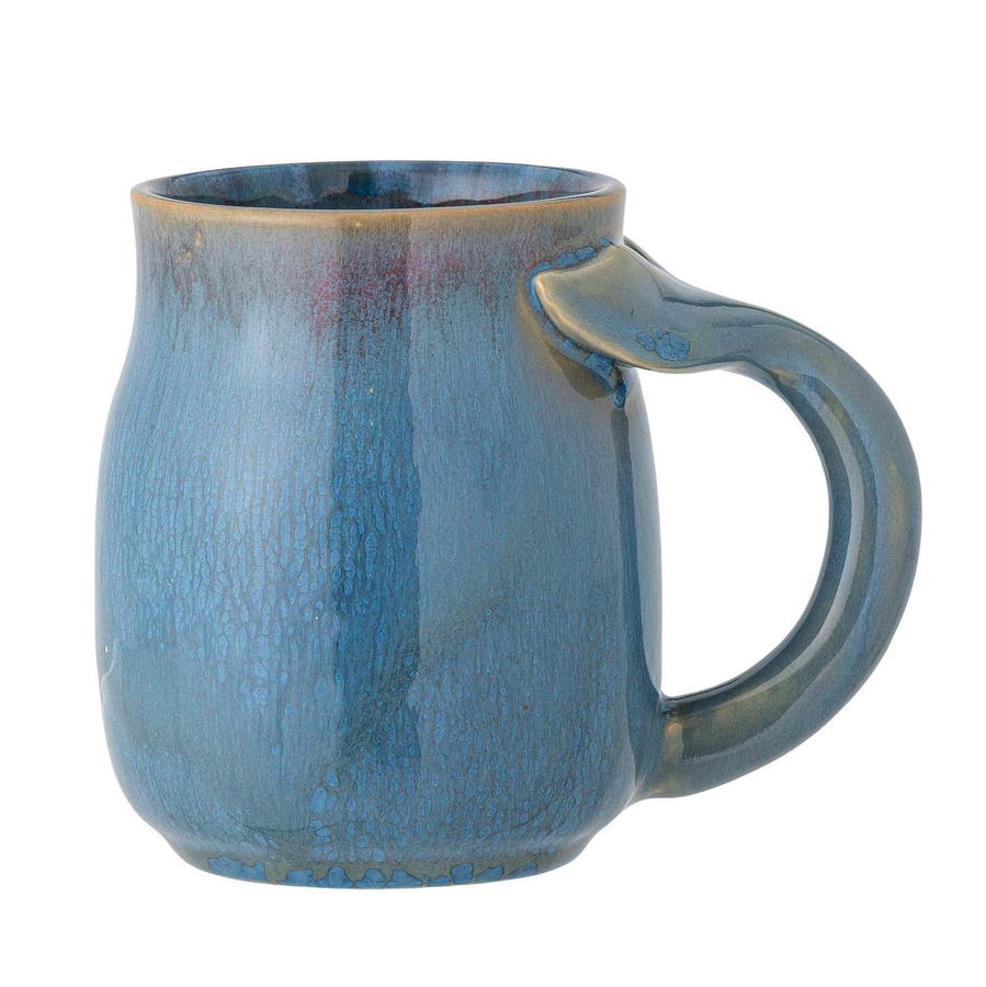 Bloomingville Becher Rinat aus Keramik in Blau, 550ml - Bild 1