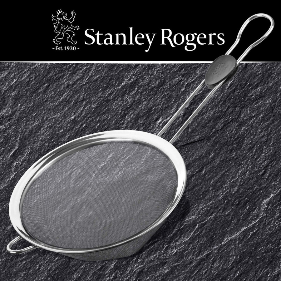Stanley Rogers Sieb aus Edelstahl in Silber mit feinem Netz und Griffen, Durchmesser: 20 cm - Bild 2