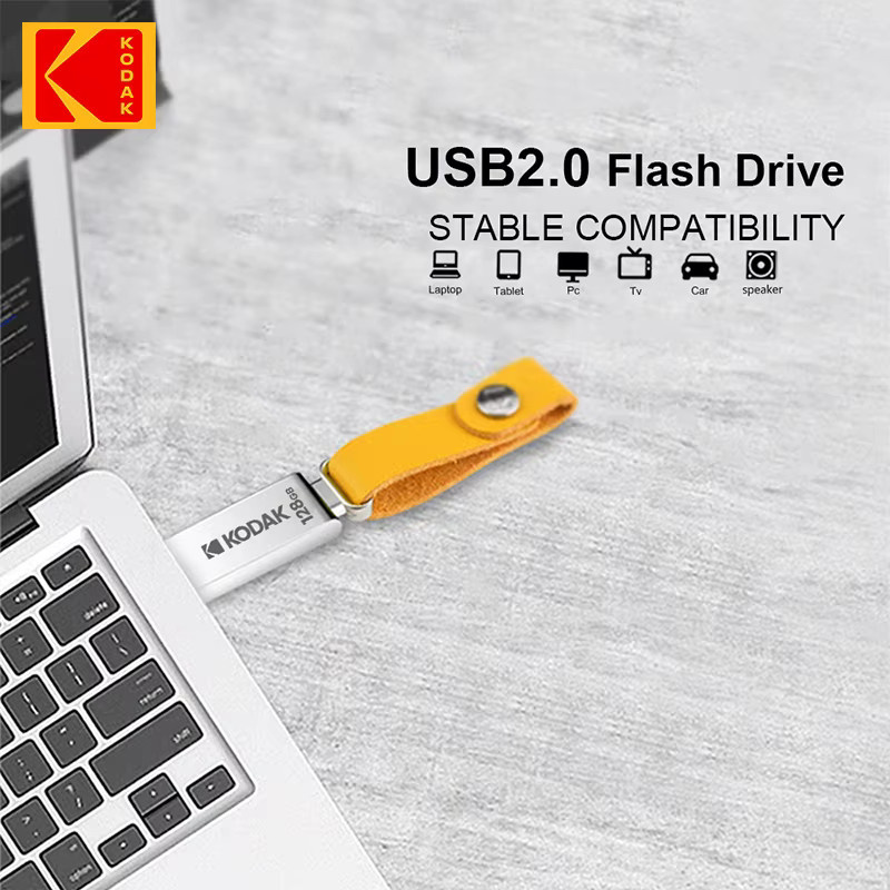 Kodak K122 Metall USB-Flash-Disk in Silber mit USB-A Anschluss - Bild 3