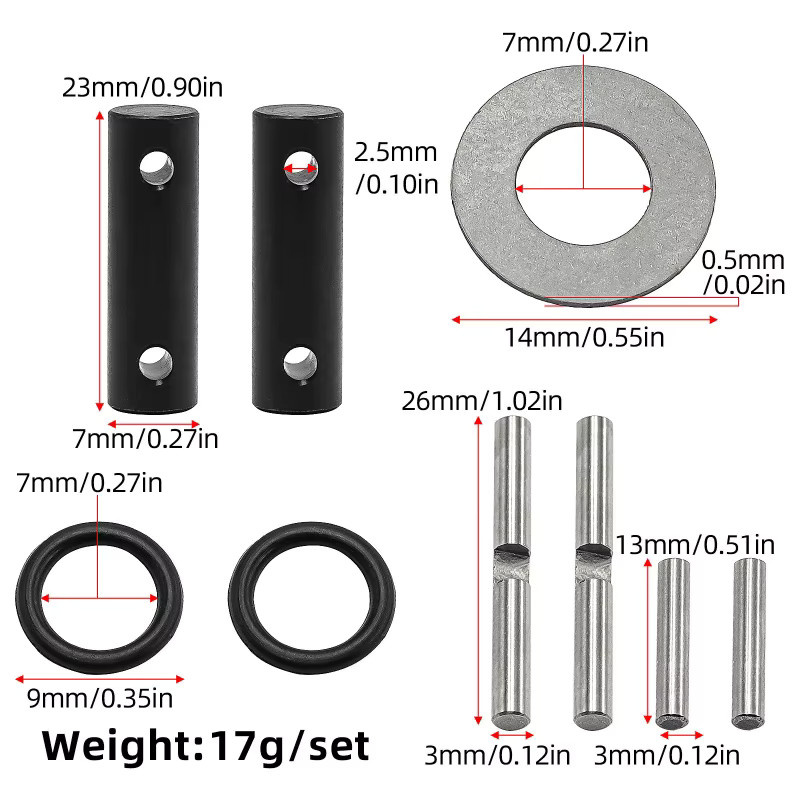 TRAXXAS SmallX SmallX2.0 MaxxSlash Universelles Stahl-Differentialgetriebe-Kit für vorne und hinten, Zubehör, Metall - Bild 4
