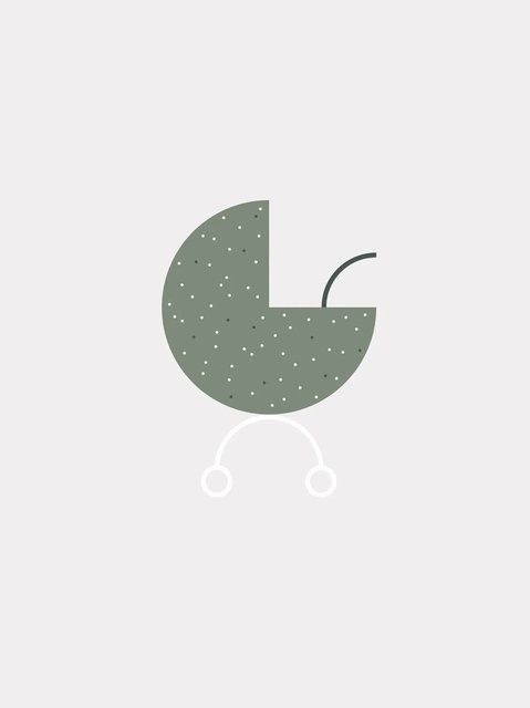 Komar Wandbild Baby Hello World Paper Poster B: 30 cm, H: 40 cm - Bild 1