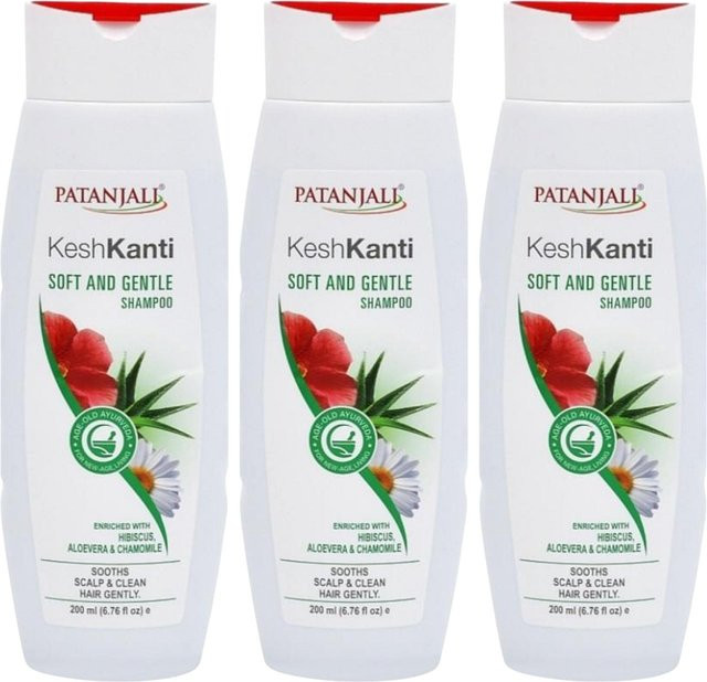 Patanjali Kesh Kanti Shampoo, 600 ml, lockiges Haar - Bild 1