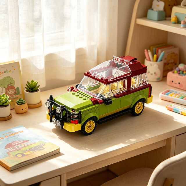 Doubuilt MOC Off-Road Explorer Grüner Truck-Bausatz, Fahrzeuge, Grün - Bild 1