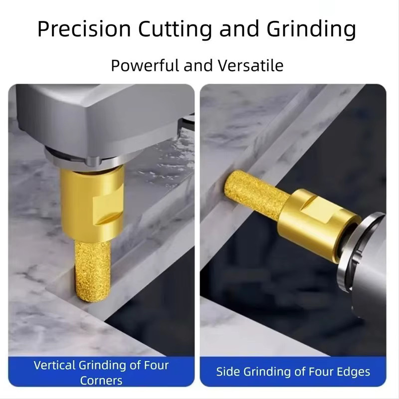 GhPcd Diamant-Schleifkopf M10 Gold, verschweißter und verschleißfester Schleifkopf für den Winkelschleifer mit 6 mm, 10 mm und 15 mm Optionen - Bild 3