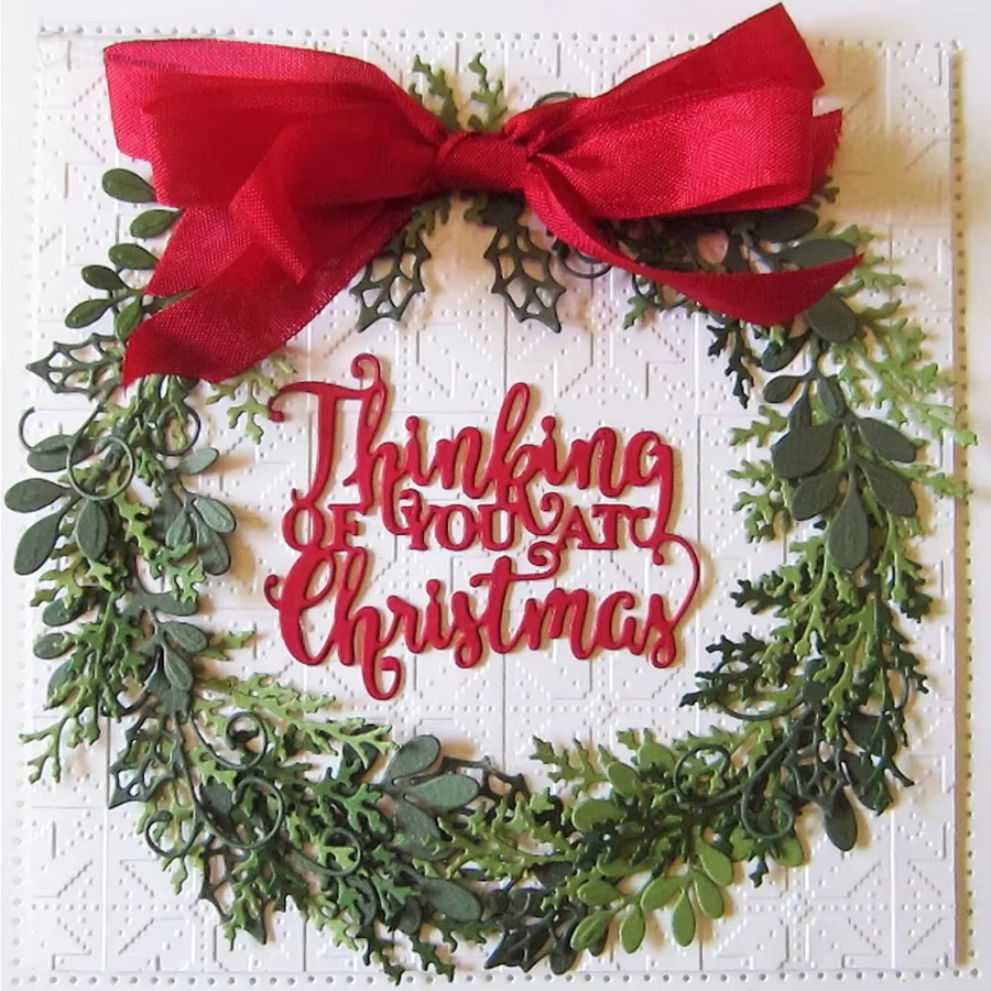 Metall-Stanzformen Frohe Weihnachten für DIY Scrapbooking und Kartenherstellung - Bild 3