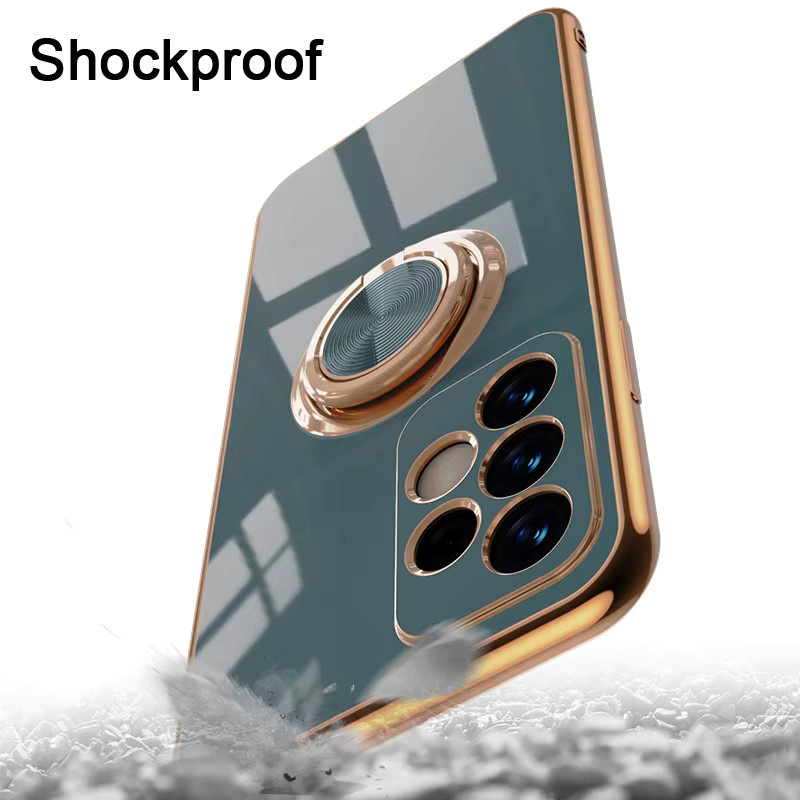 Luxus Handyhülle mit Metallring für Samsung Galaxy S25 Ultra S24 FE Plus A55 A35 A25 A15 A05 A06 A16 A36 in Blau und Grau - Bild 4